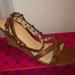 Coach Shoes | New Coach Wedges Shoes 9.5 Leather Sandals Brown | Color: Brown | Size: 9.5