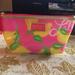 Lilly Pulitzer Bags | Lily Pulitzer Cosmetic Pouch | Color: Pink/Yellow | Size: Os