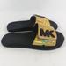 Michael Kors Shoes | Michael Kors 'Eli Slide' Gold Iridescent Sandals | Color: Black/Gold | Size: 2g