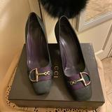 Gucci Shoes | Gucci Work Heels | Color: Green/Purple | Size: 9