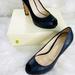 Coach Shoes | Coach Black Leather Peep Toe Signature Sz 10 Heels | Color: Black | Size: 10