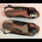 Tory Burch Shoes | Gorgeous Tory Burch Jeweled Sandals Size 6 Brown | Color: Brown/Gold | Size: 6