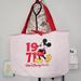 Disney Bags | Limited Edition Disney Parks Reversible Canvas Bag | Color: Pink/Red | Size: Os