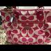 Coach Bags | Coach Poppy Tote Bag With Zipper | Color: Pink | Size: Os
