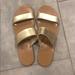 J. Crew Shoes | Gold Metallic Jcrew Slides | Color: Gold | Size: 8