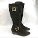 Nine West Shoes | Nine West Brown Leather Boots Wedge Size 7.5 | Color: Brown | Size: 7.5