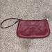 Coach Bags | Coach Leather Clutch, 9.5 Inches X 5 Inches | Color: Red | Size: 9.5 X 5 Inches