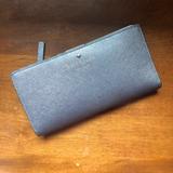 Kate Spade Bags | Kate Spade New York Metallic Silver Bifold Wallet | Color: Silver | Size: Large Wallet
