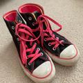 Converse Shoes | High Top Converse | Color: Black/Pink | Size: 5