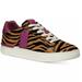 Coach Shoes | Coach "Lowline" Luxe Sneakers 7.5m Animal Print | Color: Black/Purple | Size: 7.5