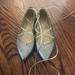 J. Crew Shoes | J. Crew Sparkly Lace Up Flats Size 7 Worn Once | Color: Gold/Silver | Size: 7