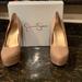 Jessica Simpson Shoes | Jessica Simpson Nude/Patent Platform High Heels | Color: Tan | Size: 10