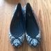 Coach Shoes | Coach A2704 Navy Ikat Op Art Flats | Color: Blue/White | Size: 9