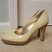Jessica Simpson Shoes | Jessica Simpson Cream Heels Shoes Sz 8.5 | Color: Cream/Tan | Size: 8.5