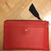 J. Crew Bags | J Crew Red Leather Clutch | Color: Red | Size: 8.5 X 5.75