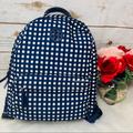 Tory Burch Bags | Ella Tory Burch Nylon Backpack Royal Navy Checker | Color: Blue/White | Size: Os