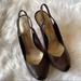 Jessica Simpson Shoes | Jessica Simpson Brown Slingback Peep Toe Heel 8b | Color: Brown | Size: 8