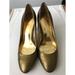 Coach Shoes | Coach Gold Metallic Pumps 7 | Color: Brown/Gold | Size: 7