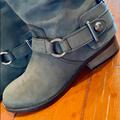 Coach Shoes | Coach Suede Buckle Spear Boot Like New! | Color: Gray | Size: 5.5