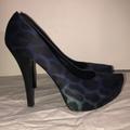 Jessica Simpson Shoes | Jessica Simpson Blue Ombr Animal Print Heel. | Color: Blue | Size: 7.5