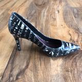 Jessica Simpson Shoes | Jessica Simpson Snakeskin Heels | Color: Black/White | Size: 8