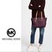 Michael Kors Bags | Michael Kors Maroon Kelsey Nylon Medium Tote Bag | Color: Gold/Tan | Size: Os