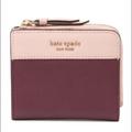 Kate Spade Bags | Kate Spade Cameron Leather Small Bifold Wallet | Color: Brown/Pink | Size: Os