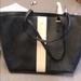 Kate Spade Bags | Large Black Kate Spade Bag With Pink Stripe | Color: Black/Cream | Size: Os