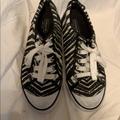 Coach Shoes | Coach Converse Style Zebra Striped Sneakers | Color: Black/White | Size: 6.5