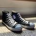 Converse Shoes | Chuck Taylor All Star Leather Unisex High Top Shoe | Color: Black | Size: M-7 W-9