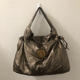 Gucci Bags | Gucci Brushed Gold Leather Slouchy Hobo | Color: Tan | Size: Os
