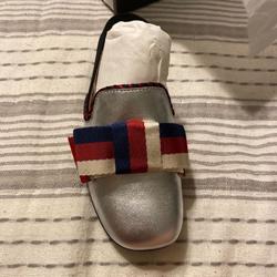 Gucci Shoes | Gucci Girl Shoes | Color: Red/Silver | Size: 9.5g