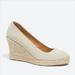 J. Crew Shoes | J. Crew Seville Espadrille Wedge Size 6.5 | Color: Cream/Tan | Size: 6.5/37