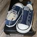 Converse Shoes | Converse - W/ Velcro | Color: Blue/White | Size: 8c