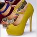 Victoria's Secret Shoes | Colin Stuart Victoria’s Secret Heels Size 7.5 | Color: Green/Yellow | Size: 7.5