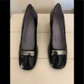 Gucci Shoes | Gucci Mid Heel Slip On Shoes | Color: Black | Size: 7
