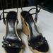 Coach Shoes | Coach Strappy Sandals | Color: Black/Gold | Size: 8.5