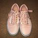 Vans Shoes | Euc Authentic Vans Satin Old School Shoes | Color: Pink/White | Size: 8