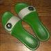 Coach Shoes | Coach Sandals | Color: Green/Tan | Size: 9