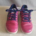 Adidas Shoes | Girls Adidas Shoes Pink Size 2 Youth Leather Laces | Color: Pink | Size: 2g