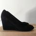 J. Crew Shoes | J Crew Black Suede Wedges | Color: Black | Size: 6.5