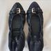 Burberry Shoes | Burberry Black Thompson Ballerina Flats Sz37.5 | Color: Black/Silver | Size: 7