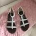 Jessica Simpson Shoes | Jessica Simpson Gladiator Sandals Size 6 | Color: Silver/White | Size: 6
