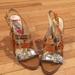 Nine West Shoes | Metallic Nine West Party Sandals! New With Tag! | Color: Gold/Silver | Size: 6.5