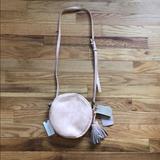 Anthropologie Bags | Light Pink Suede Anthropologie Bag. New With Tags. | Color: Cream/Pink | Size: Os