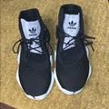 Adidas Shoes | High Top Sneakers | Color: Black/Gray | Size: 7.5