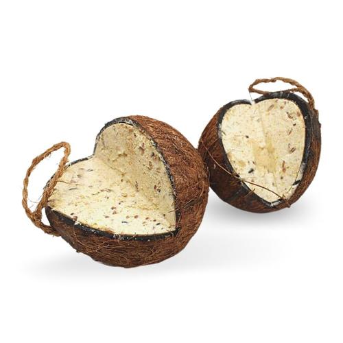 4 Stk. ® Ganze Kokosnuss V-Cut gefüllt - Lyra Pet