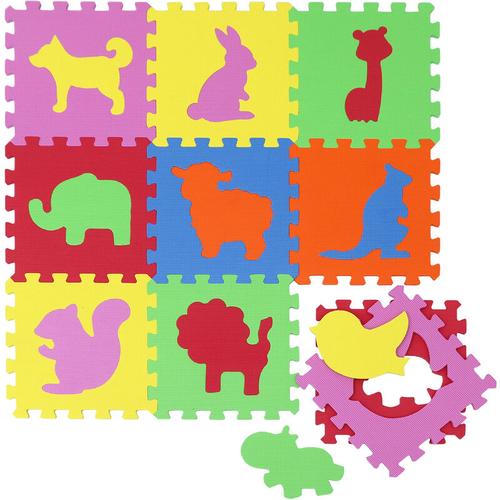 Littletom - Baby Puzzlematte Kinder Spielmatte EVA Krabbelmatte Spielteppich Babymatte Zoo