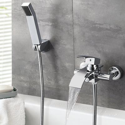 Auralum - Badewannenarmatur mit Handbrause, Badezimmer Wannenarmatur Bad Wasserhahn Duschsystem