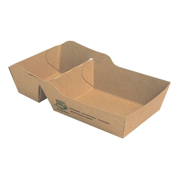 Papstar Pommes-Frites-Schale »pure 100% fair« klein, 80 Stück braun, 7x3.5x9 cm Image